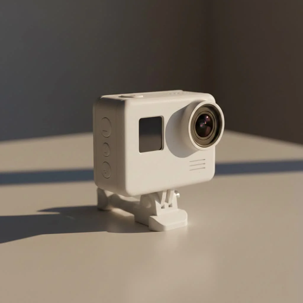 Yi 4K Action Camera on a tripod