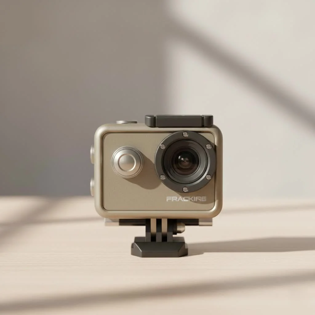 Xiaomi Yi 4K+ action camera capturing a scenic outdoor shot