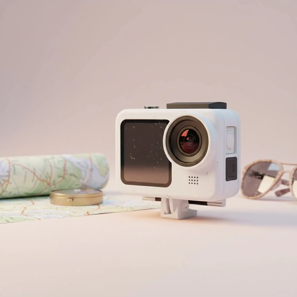 Insta360 GO 3 mini action camera with its Action Pod