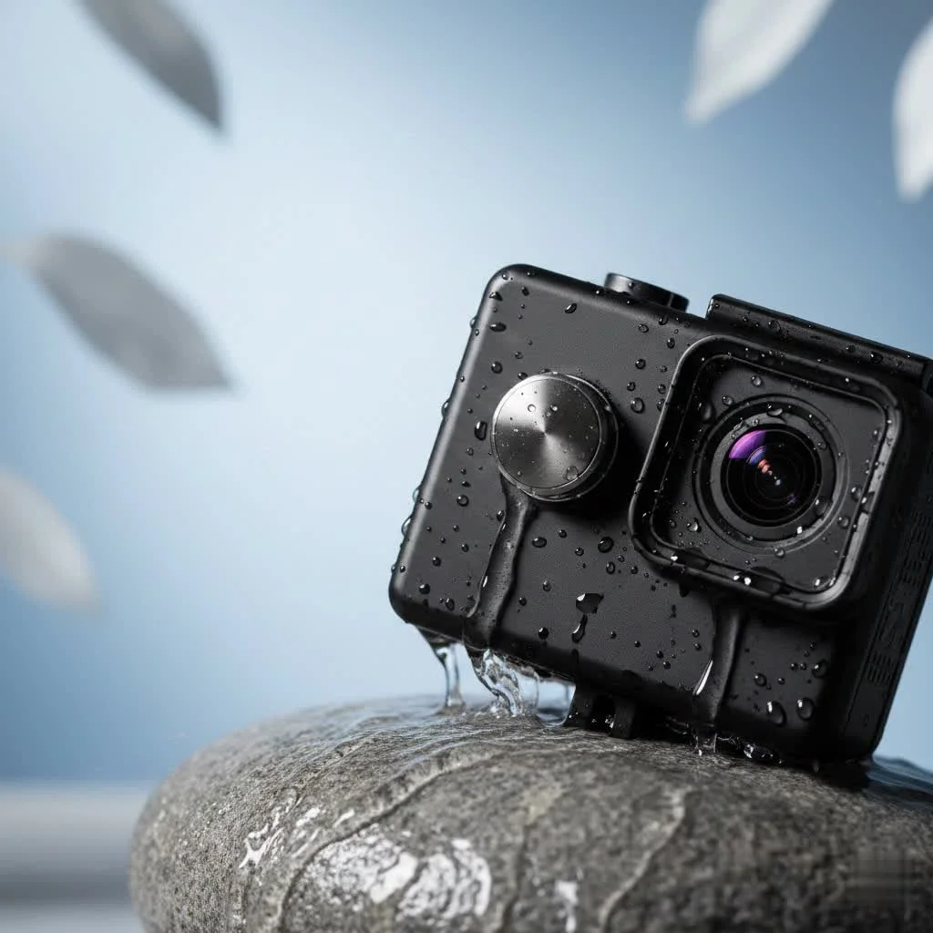 Yi Action Camera capturing a scenic outdoor adventure